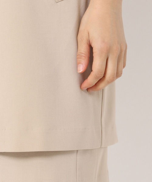 mysty woman（ミスティウーマン）の「ノーカラーミドルジレ 285439（ベスト・レディース・ダークブラウン/ベージュ/ダークオレンジ・FREE）」の19枚目の写真