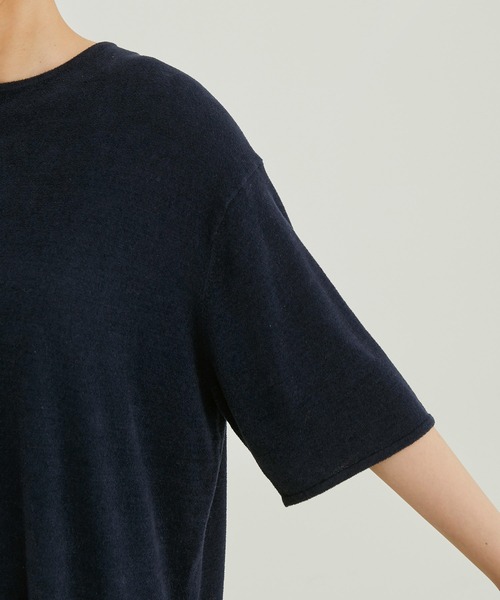 SALON adam et rope'（サロン アダム エ ロペ）の「【極上の肌ざわり】Tシャツワンピース-CreamyCotton /クリーミーコットン-（ワンピース・レディース・ピンク/ライトグリーン/ブラック系その他・FREE）」の7枚目の写真