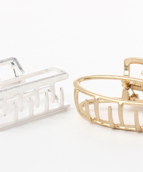 studio CLIP（スタディオクリップ）の「2SETミニメタルバンス（バレッタ/ヘアクリップ・レディース・その他2/その他3/その他1・FREE）」の8枚目の写真