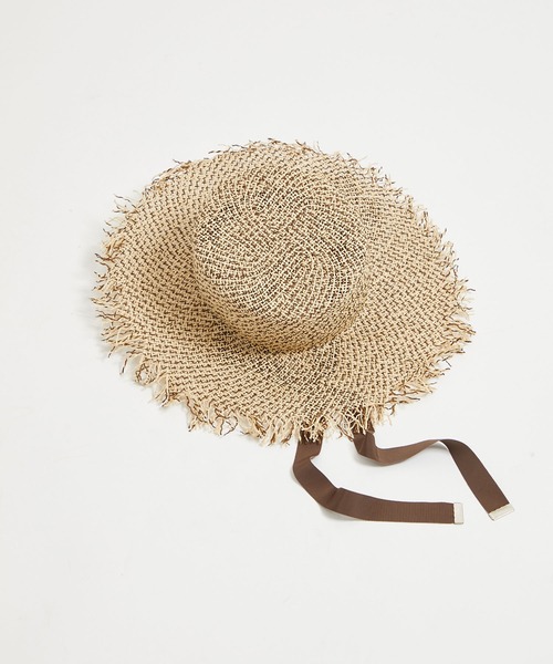 PUBLIC TOKYO（パブリックトウキョウ）の「フリンジカンカンボウ（ハット・レディース・ベージュ/カーキ・FREE）」の8枚目の写真