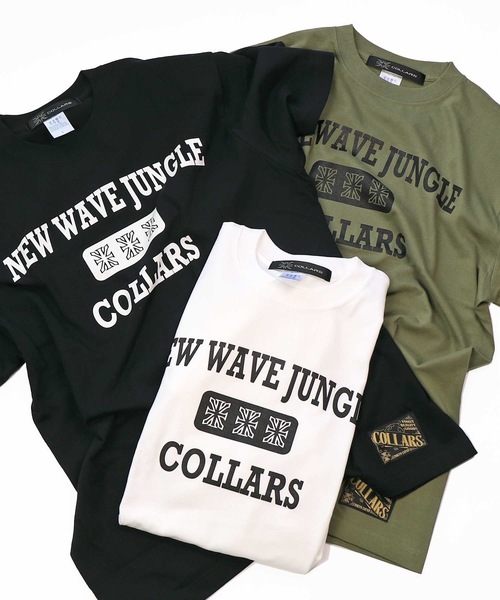 COLLARS(カラーズ)の「【COLLARS/カラーズ】NEWWAVE JUNGLE Tシャツ(Tシャツ/カットソー・メンズ・ブラック/ホワイト/カーキ・XXL/L/XL/M)」の8枚目の写真