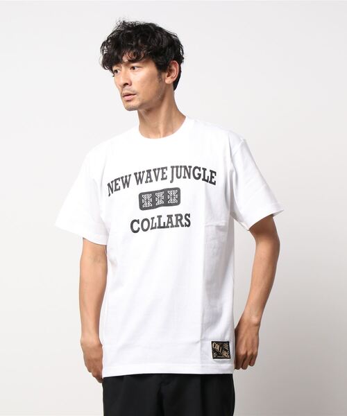 COLLARS(カラーズ)の「【COLLARS/カラーズ】NEWWAVE JUNGLE Tシャツ(Tシャツ/カットソー・メンズ・ブラック/ホワイト/カーキ・XXL/L/XL/M)」の9枚目の写真