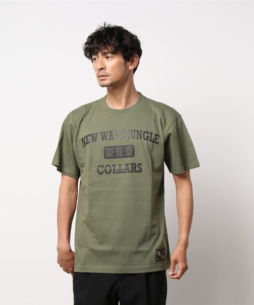 COLLARS(カラーズ)の「【COLLARS/カラーズ】NEWWAVE JUNGLE Tシャツ(Tシャツ/カットソー・メンズ・ブラック/ホワイト/カーキ・XXL/L/XL/M)」の11枚目の写真