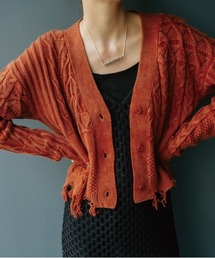MARTE（マルテ）の「Damage Wash Knit Cardigan（カーディガン/ボレロ）」