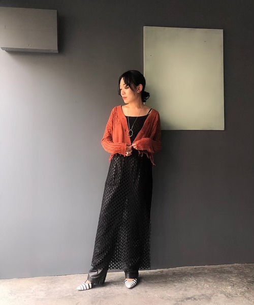 MARTE(マルテ)の「Damage Wash Knit Cardigan(カーディガン/ボレロ・レディース・オレンジ/ブルー・FREE)」の19枚目の写真