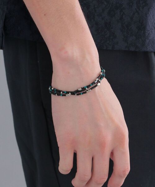 SHIPS(シップス)の「*SHIPS: ビーズ ネックレス(ネックレス・メンズ・ライトブルー/ブラック/レッド・ONE SIZE)」の6枚目の写真