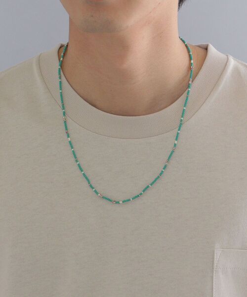 SHIPS(シップス)の「*SHIPS: ビーズ ネックレス(ネックレス・メンズ・ライトブルー/ブラック/レッド・ONE SIZE)」の10枚目の写真