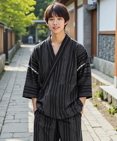 浴衣リメイク　セットアップ　51 反物　ルームウェア　お部屋着　上下セット　本染 浴衣リメイク セットアップ 51 反物 ルームウェア お部屋着 上下