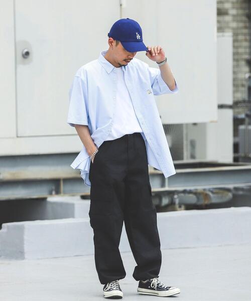 coen(コーエン)の「ワンポイント刺繍サマーベア刺繍オックスボタンダウン半袖シャツ(シャツ/ブラウス・メンズ・ホワイト/ライトブルー/イエロー/ダークグレー/ケリー/コバルトブルー・SMALL/MEDIUM/LARGE/X-LARGE)」の10枚目の写真