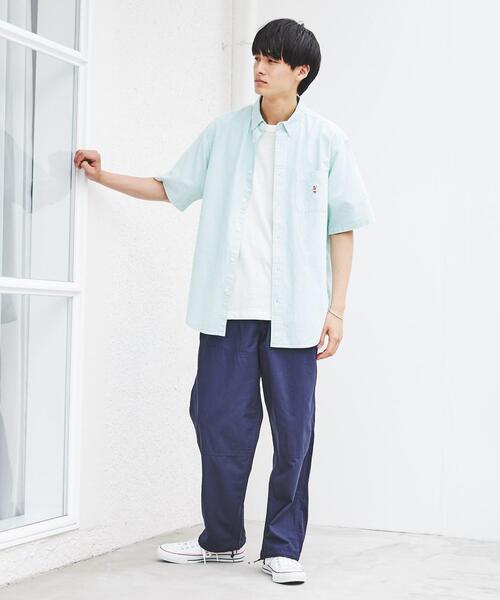 coen(コーエン)の「ワンポイント刺繍サマーベア刺繍オックスボタンダウン半袖シャツ(シャツ/ブラウス・メンズ・ホワイト/ライトブルー/イエロー/ダークグレー/ケリー/コバルトブルー・SMALL/MEDIUM/LARGE/X-LARGE)」の15枚目の写真