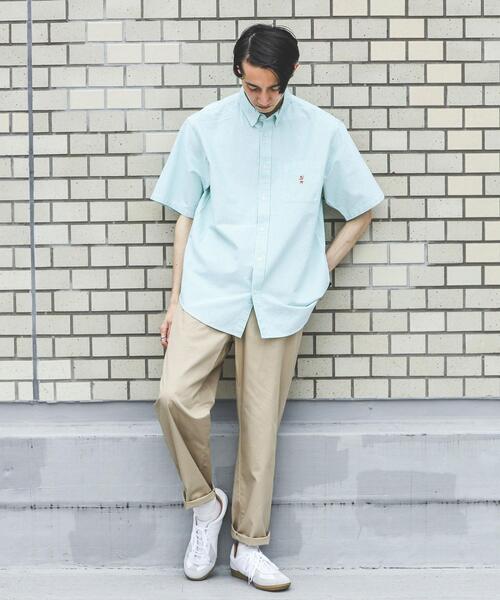 coen(コーエン)の「ワンポイント刺繍サマーベア刺繍オックスボタンダウン半袖シャツ(シャツ/ブラウス・メンズ・ホワイト/ライトブルー/イエロー/ダークグレー/ケリー/コバルトブルー・SMALL/MEDIUM/LARGE/X-LARGE)」の16枚目の写真