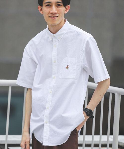 coen(コーエン)の「ワンポイント刺繍サマーベア刺繍オックスボタンダウン半袖シャツ(シャツ/ブラウス・メンズ・ホワイト/ライトブルー/イエロー/ダークグレー/ケリー/コバルトブルー・SMALL/MEDIUM/LARGE/X-LARGE)」の17枚目の写真