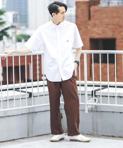 coen(コーエン)の「ワンポイント刺繍サマーベア刺繍オックスボタンダウン半袖シャツ(シャツ/ブラウス・メンズ・ホワイト/ライトブルー/イエロー/ダークグレー/ケリー/コバルトブルー・SMALL/MEDIUM/LARGE/X-LARGE)」の18枚目の写真