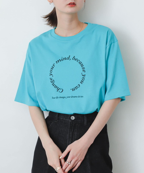 SENSE OF PLACE by URBAN RESEARCH（センスオブプレイスバイアーバンリサーチ）の「アソートロゴグラフィックTシャツ(半袖)（Tシャツ/カットソー・レディース・オフホワイト/オレンジ/ライトブルー・ONE）」の12枚目の写真