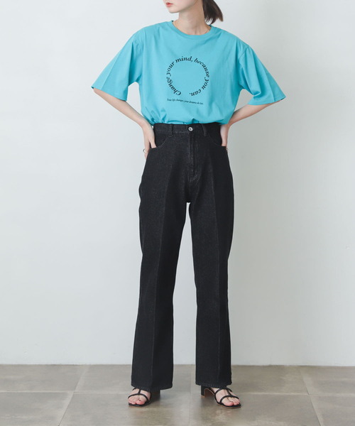 SENSE OF PLACE by URBAN RESEARCH（センスオブプレイスバイアーバンリサーチ）の「アソートロゴグラフィックTシャツ(半袖)（Tシャツ/カットソー・レディース・オフホワイト/オレンジ/ライトブルー・ONE）」の18枚目の写真