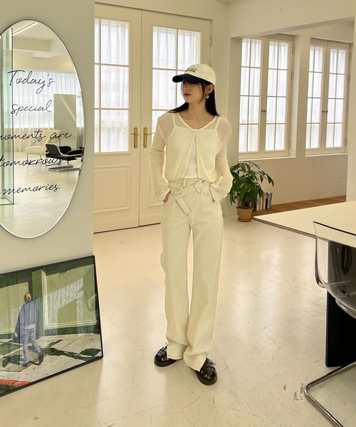 ロク　新作　シースルーカーディガン ロク 新作 シースルーカーディガン