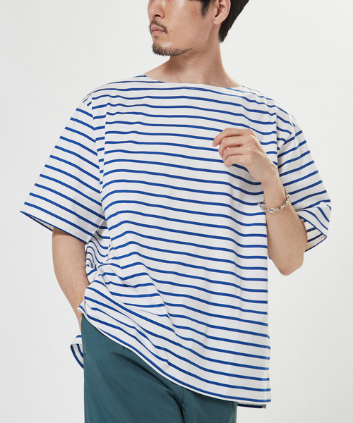 EDIFICE SELECT（エディフィスセレクト）の「【Ets.LUCEBER】別注 ボーダー ボートネック Tシャツ（Tシャツ/カットソー・メンズ・その他4/その他9/その他10/その他11・MEDIUM/LARGE）」の3枚目の写真