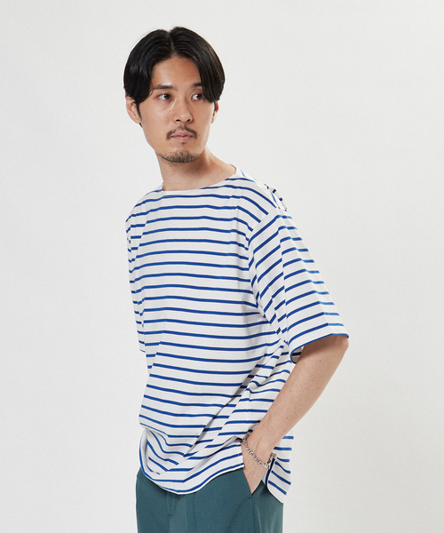 EDIFICE SELECT（エディフィスセレクト）の「【Ets.LUCEBER】別注 ボーダー ボートネック Tシャツ（Tシャツ/カットソー・メンズ・その他4/その他9/その他10/その他11・MEDIUM/LARGE）」の6枚目の写真