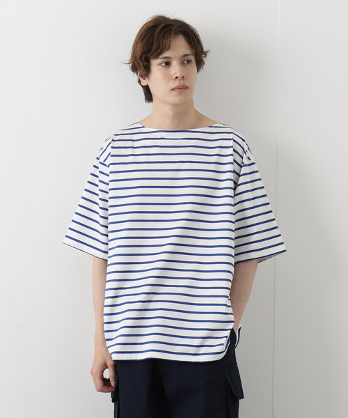 セール】【Ets.LUCEBER】別注 ボーダー ボートネック Tシャツ（T