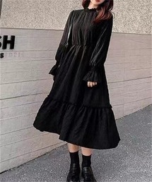ロングティアードワンピース