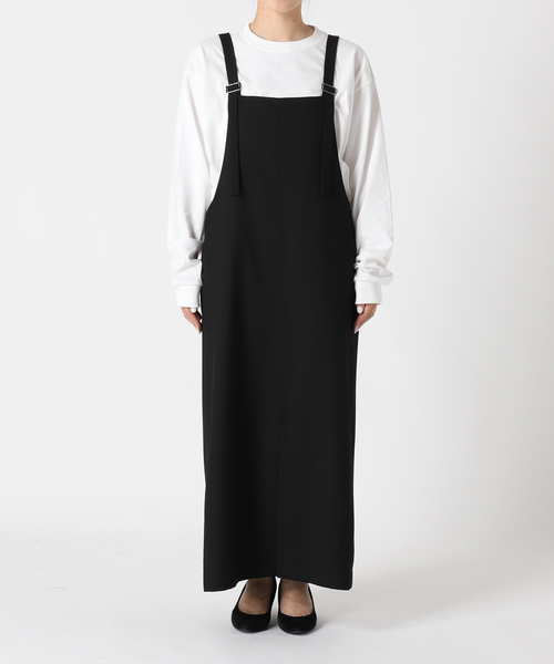 journal standard L'essage（ジャーナルスタンダードレサージュ）の「カルゼストライプ/TWカルゼ ジャンパーワンピース（ワンピース・レディース・ブラック/ネイビー・FREE）」の20枚目の写真