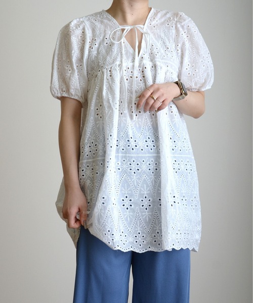 ibeul_（イベール）の「半袖チュニック（チュニック・レディース・ホワイト・M）」の8枚目の写真