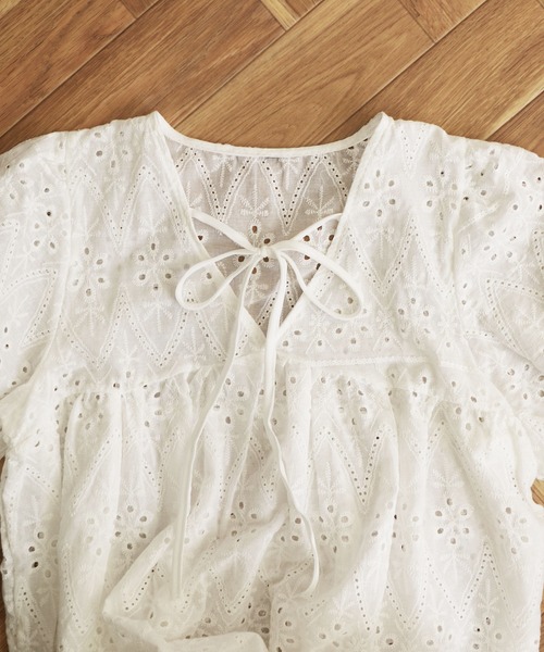 ibeul_（イベール）の「半袖チュニック（チュニック・レディース・ホワイト・M）」の5枚目の写真