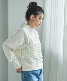 ロゴ刺繍ヘビーウェイトスウェットパーカー