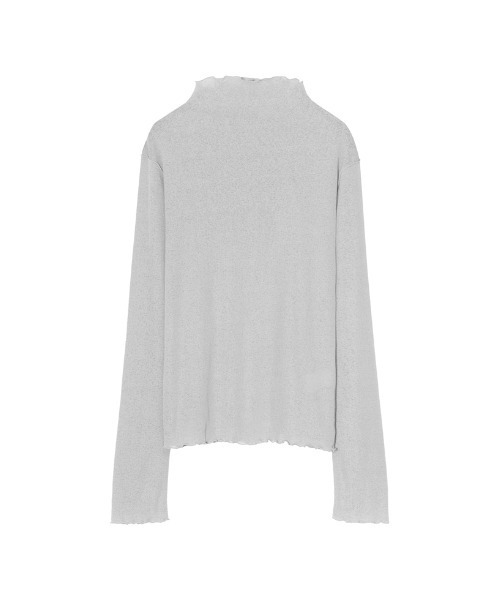 Re:EDIT（リエディ）の「前後2WAYシアーネットハイネックプルオーバー（Tシャツ/カットソー・レディース・オレンジ/ブラック/ダークブルー/ダークグリーン/オフホワイト/ブラウン/ダークパープル/グレー/ミント・MEDIUM）」の16枚目の写真