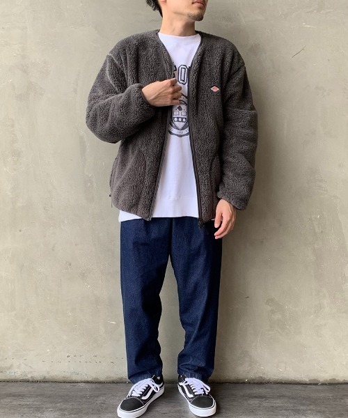 DANTON（ダントン）の「[DANTON/ダントン] ハイパイルボアフリース ノーカラージップカーディガン（その他アウター・レディース・チャコールグレー/ブラック/オフホワイト・44/40/42）」の15枚目の写真