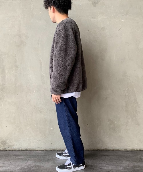 DANTON（ダントン）の「[DANTON/ダントン] ハイパイルボアフリース ノーカラージップカーディガン（その他アウター・レディース・チャコールグレー/ブラック/オフホワイト・44/40/42）」の16枚目の写真