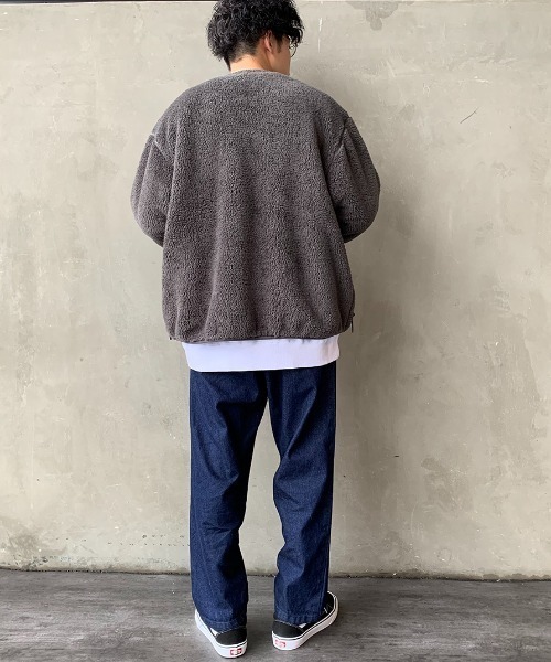 DANTON（ダントン）の「[DANTON/ダントン] ハイパイルボアフリース ノーカラージップカーディガン（その他アウター・レディース・チャコールグレー/ブラック/オフホワイト・44/40/42）」の17枚目の写真