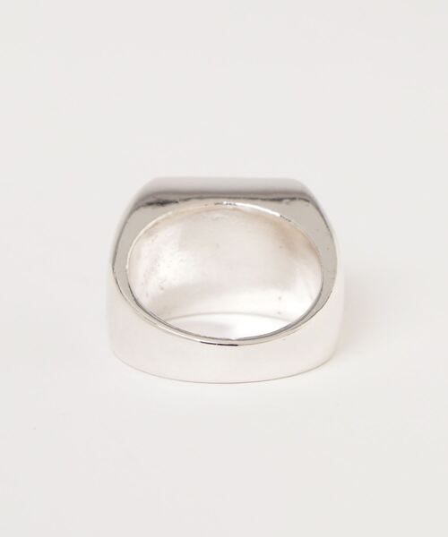 Ayler(アイラー)の「【Ayler】square top ring スクエアトップリング Ay-026(リング・メンズ・シルバー×ブラック・17号/15号)」の7枚目の写真