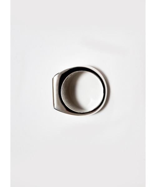 Ayler(アイラー)の「【Ayler】square top ring スクエアトップリング Ay-026(リング・メンズ・シルバー×ブラック・17号/15号)」の6枚目の写真