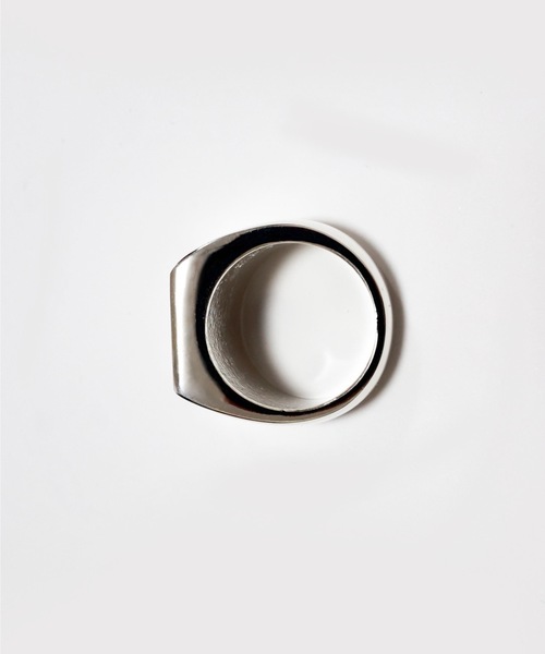 Ayler(アイラー)の「【Ayler】square top ring スクエアトップリング Ay-026(リング・メンズ・シルバー×ブラック・17号/15号)」の10枚目の写真