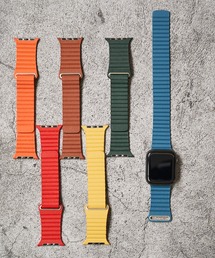 zandy（ズィーアンドワイ）の「【zandy / ズィー・アンド・ワイ】アップルウォッチバンド マグネット式レザーベルト（デジタル腕時計）」