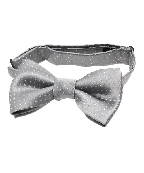 ABAHOUSE（アバハウス）の「シルクドット蝶ネクタイ（蝶ネクタイ・メンズ・シルバー/ネイビー/ブラック・FREE）」の4枚目の写真