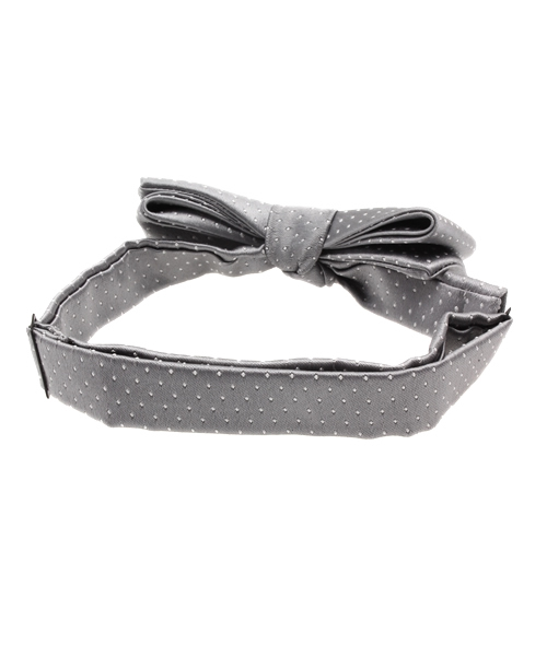 ABAHOUSE（アバハウス）の「シルクドット蝶ネクタイ（蝶ネクタイ・メンズ・シルバー/ネイビー/ブラック・FREE）」の5枚目の写真