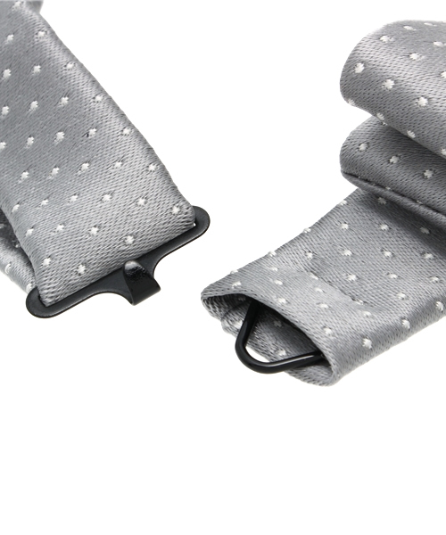 ABAHOUSE（アバハウス）の「シルクドット蝶ネクタイ（蝶ネクタイ・メンズ・シルバー/ネイビー/ブラック・FREE）」の7枚目の写真