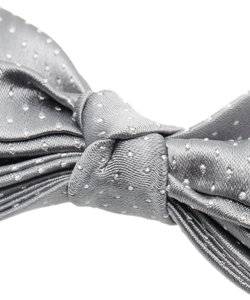 ABAHOUSE（アバハウス）の「シルクドット蝶ネクタイ（蝶ネクタイ・メンズ・シルバー/ネイビー/ブラック・FREE）」の8枚目の写真