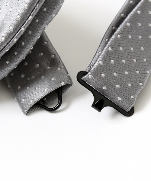 ABAHOUSE（アバハウス）の「シルクドット蝶ネクタイ（蝶ネクタイ・メンズ・シルバー/ネイビー/ブラック・FREE）」の10枚目の写真