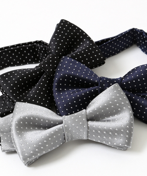 ABAHOUSE（アバハウス）の「シルクドット蝶ネクタイ（蝶ネクタイ・メンズ・シルバー/ネイビー/ブラック・FREE）」の11枚目の写真