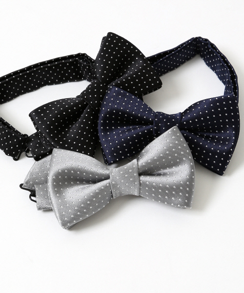 ABAHOUSE（アバハウス）の「シルクドット蝶ネクタイ（蝶ネクタイ・メンズ・シルバー/ネイビー/ブラック・FREE）」の12枚目の写真