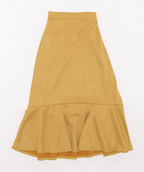 clear（クリア）の「フェイクスエードマーメイドスカート（スカート・レディース・ブラック/ブルー/グリーン/マスタード/テラコッタ/イエロー系その他・F）」の6枚目の写真