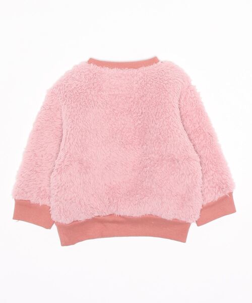 BIG FIELD（ビッグフィールド）の「ボアフリースクルーネックスウェット（80～150cm）（スウェット・キッズ・ブラウン/アイボリー/カーキ/ピンク・100/120/130/95/140/110/90/150/80）」の7枚目の写真