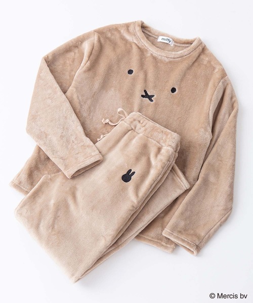 Miffy（ ミッフィー）の「【MIFFY/ミッフィー】別注　ボア　ルームウェア　セットアップ　上下セット（ルームウェア/パジャマ・メンズ・ホワイト系その他/ブラック/ベージュ/グレー系その他/ベージュ系その他/ブラック系その他/チャコールグレー/ホワイト/ホワイト系その他3/ブラック系その他3・LARGE/MEDIUM/X-LARGE）」の9枚目の写真