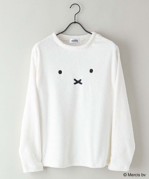 Miffy（ ミッフィー）の「【MIFFY/ミッフィー】別注　ボア　ルームウェア　セットアップ　上下セット（ルームウェア/パジャマ・メンズ・ホワイト系その他/ブラック/ベージュ/グレー系その他/ベージュ系その他/ブラック系その他/チャコールグレー/ホワイト/ホワイト系その他3/ブラック系その他3・LARGE/MEDIUM/X-LARGE）」の11枚目の写真