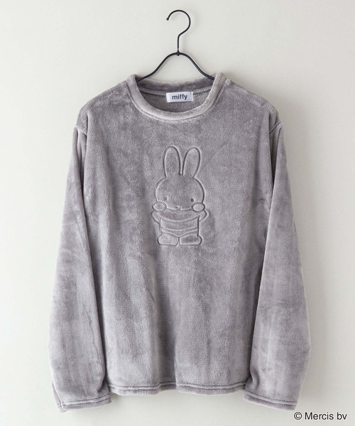 Miffy（ ミッフィー）の「【MIFFY/ミッフィー】別注　ボア　ルームウェア　セットアップ　上下セット（ルームウェア/パジャマ・メンズ・ホワイト系その他/ブラック/ベージュ/グレー系その他/ベージュ系その他/ブラック系その他/チャコールグレー/ホワイト/ホワイト系その他3/ブラック系その他3・LARGE/MEDIUM/X-LARGE）」の21枚目の写真