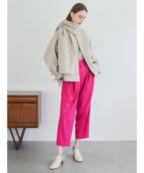 ELENDEEK（エレンディーク）の「Wストール（ストール/ショール・レディース・ブルー/ベージュ/ブラック・FREE）」の5枚目の写真