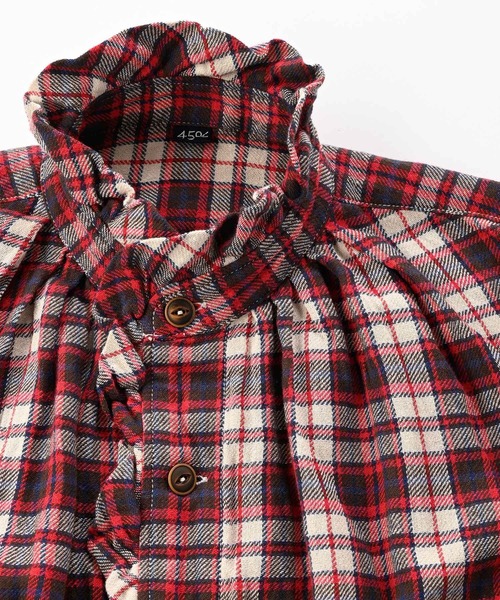 45R（フォーティファイブアール）の「インドネルのタックフリルドレス